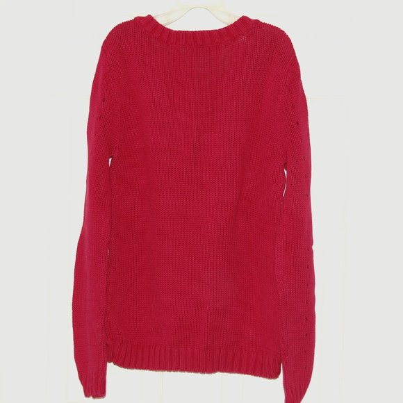 NWOT Epic Threads Pullover Knit Sweater, Girls Size L, Red - Picture 5 of 5